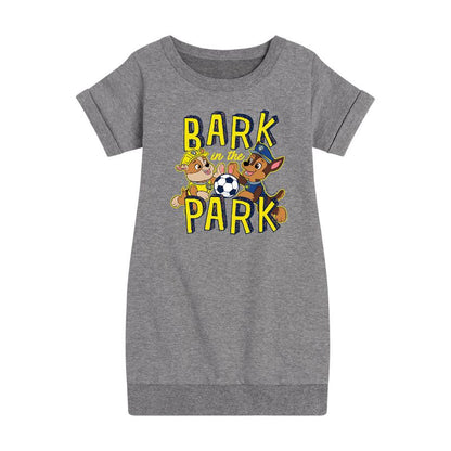 Girls' - Paw Patrol - Bark In The Park Graphic Short Sleeve Fleece Dress