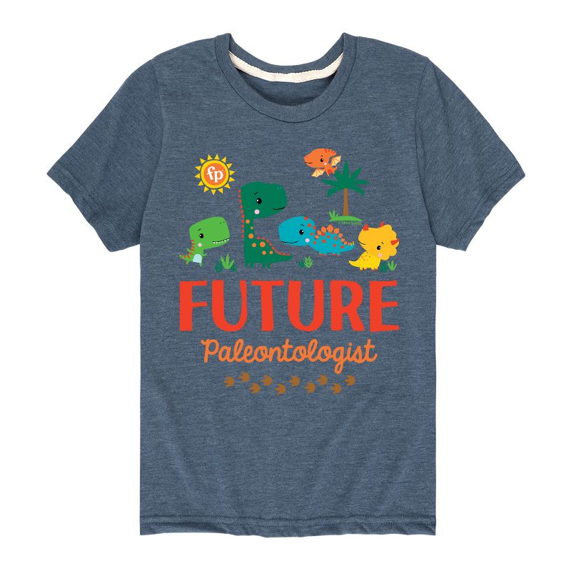 تي شيرت جرافيكي بأكمام قصيرة للأولاد من فيشر برايس - عالم الحفريات المستقبلي