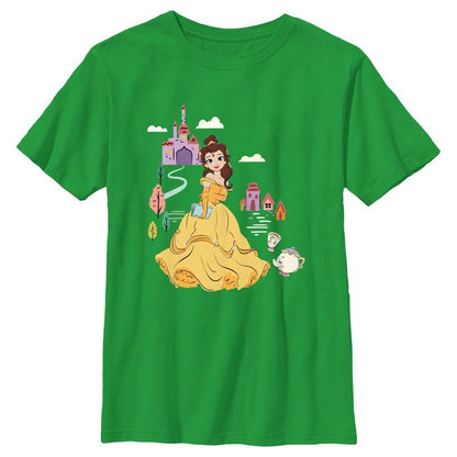 Boy's Beauty and the Beast Cartoon Belle T-Shirt