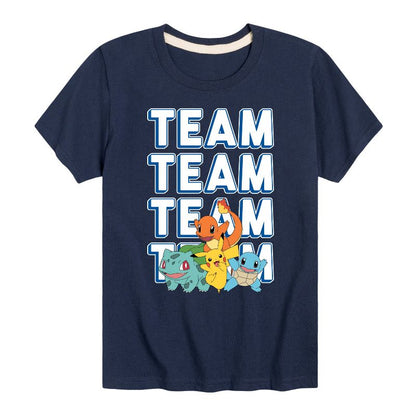 Boys' - Pokémon - Team Player Short Sleeve Graphic T-Shirt