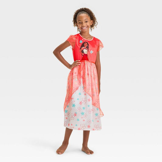 Girls' Disney Moana Dress-Up NightGown - Orange