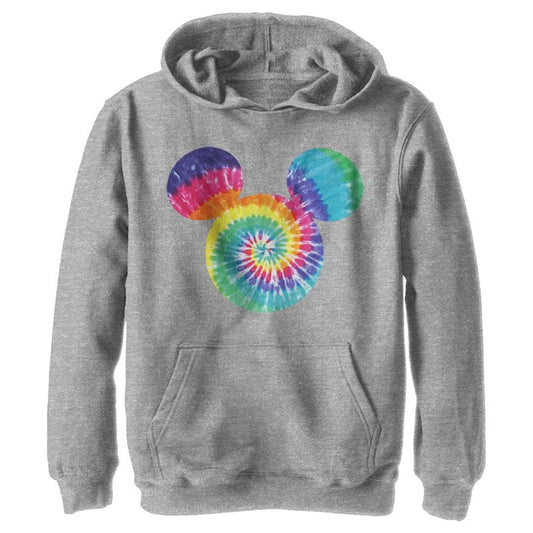 Boy's Disney Mickey Mouse Tie-Dye Silhouette Pull Over Hoodie