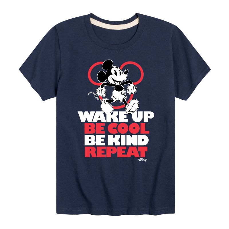 Boys' - Disney - Wake Up, Be Cool, Be Kind, Repeat Short Sleeve Graphic T-Shirt