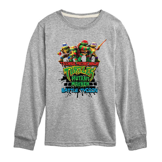 تي شيرت جرافيكي بأكمام طويلة من مجموعة Battle Tycoon للأولاد - سلاحف النينجا المراهقة المتحولة