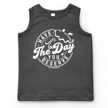 بلوزة بدون أكمام دائرية للشباب من The Juniper Shop SmileyWorld Have The Day You Deserve