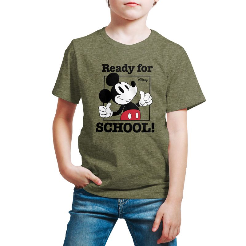 Boys' - Disney - Mickey Mouse Ready For School Short Sleeve Graphic T-Shirt