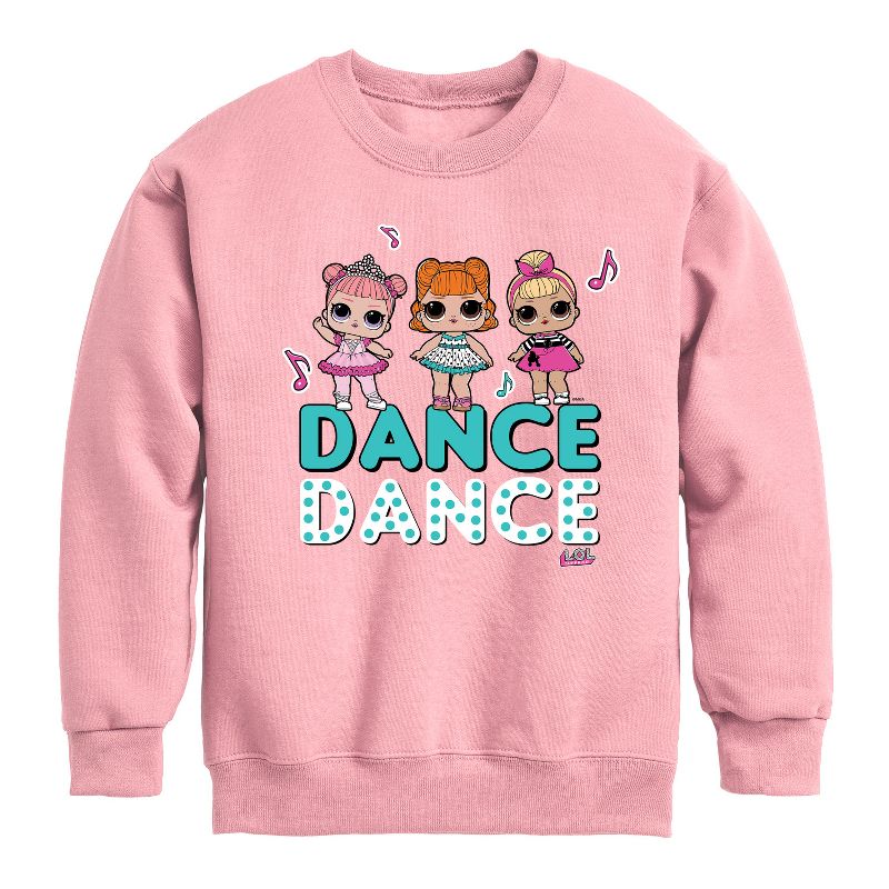 Boys' - LOL Surprise! - LOL Dance Graphic Long Sleeve Fleece Sweatshirt