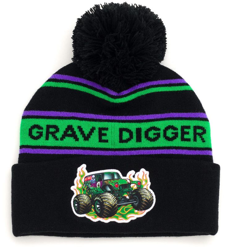Monster Jam Grave Digger El Toro Loco Megalodon Truck Baby Beanie Newborn
