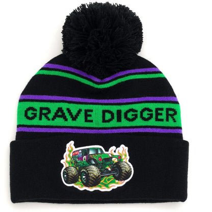 Monster Jam Grave Digger El Toro Loco Megalodon Truck Baby Beanie Newborn