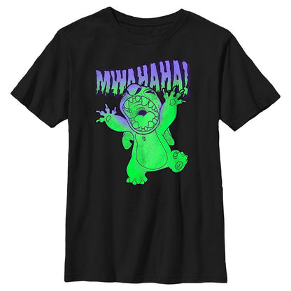 Boy's Lilo & Stitch Mwahaha Halloween Horror T-Shirt