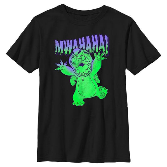 Boy's Lilo & Stitch Mwahaha Halloween Horror T-Shirt