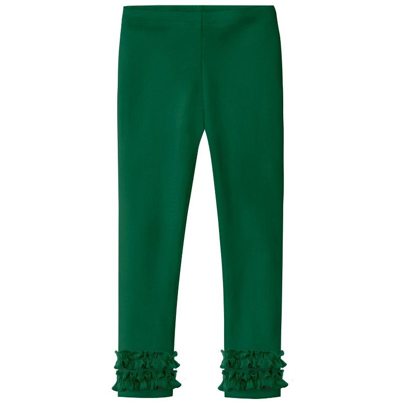 City Threads USA-Made Girls Soft Cotton Ruffle Leggings