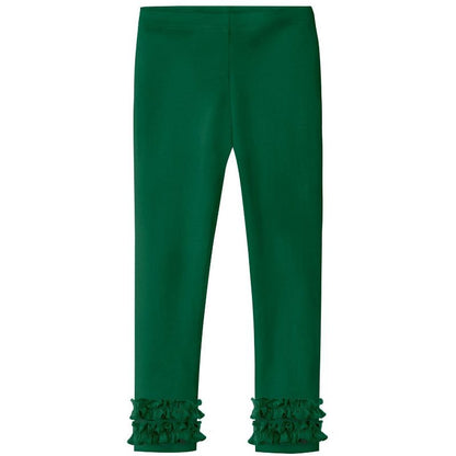 City Threads USA-Made Girls Soft Cotton Ruffle Leggings