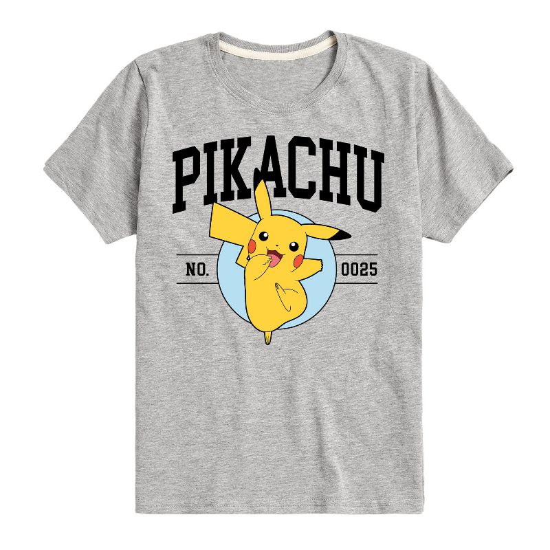 تي شيرت جرافيكي بأكمام قصيرة للأولاد - بوكيمون - بيكاتشو كوليجيت