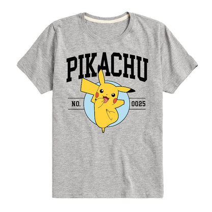 تي شيرت جرافيكي بأكمام قصيرة للأولاد - بوكيمون - بيكاتشو كوليجيت