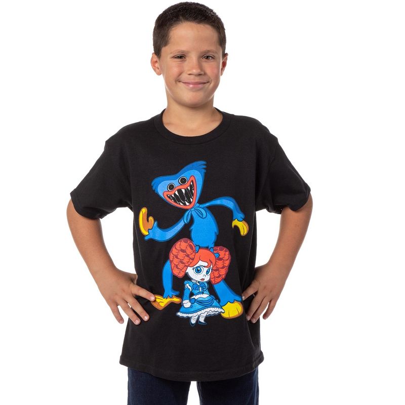 Poppy Playtime Boys' Poppy and Wuggy Character Graphic T-Shirt