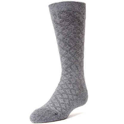 Memoi Diamonds and Dots Boys Dress Cotton Blend Crew Socks