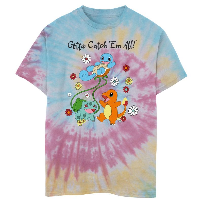 تي شيرت "بوكيمون يجب أن نمسكهم جميعًا" للأولاد بزهور