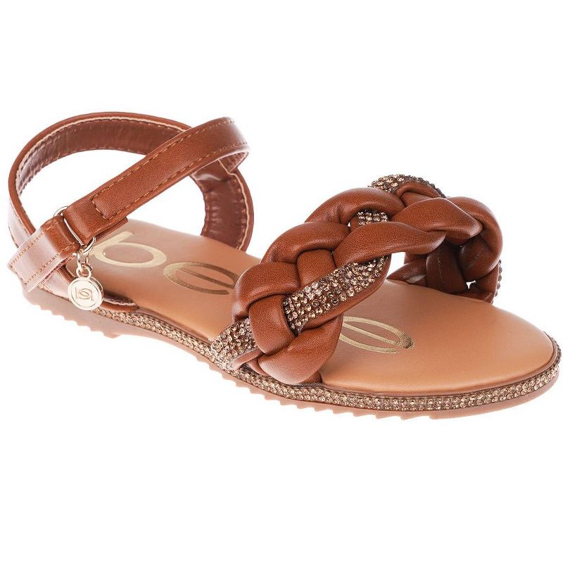 bebe Girls' Sandals - Comfy Open Toe Dress Sandals, Fancy and Sparkly Sandals for Little Girls and Big Girls