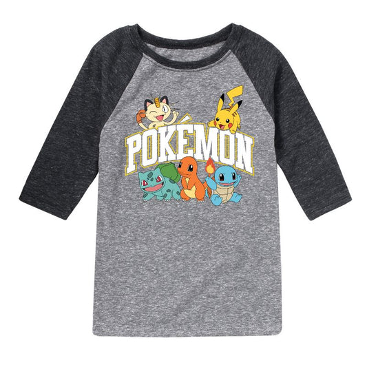 Boys' - Pokémon - Pokémon Athletic Raglan Graphic T-Shirt