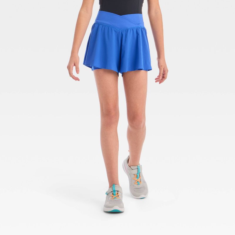 Girls' Crossover Waistband Shorts - All In Motion™