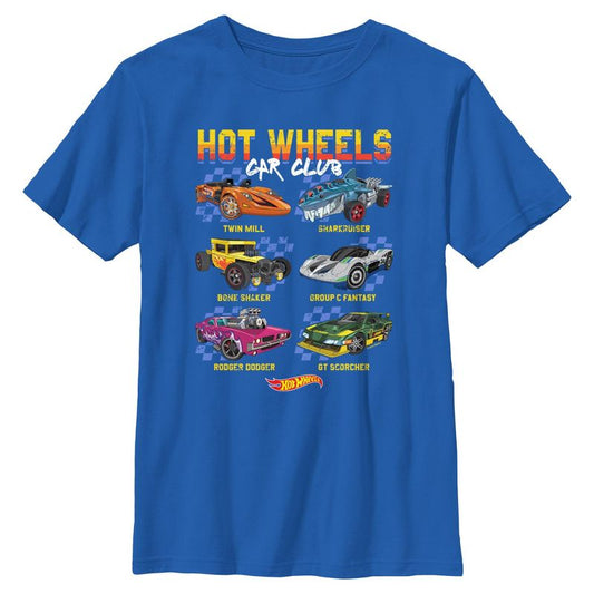 Boy's Hot Wheels Car Club Chart T-Shirt