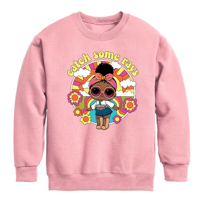 Boys' - LOL Surprise! - Catch Some Rays Graphic Long Sleeve Fleece Sweatshirt