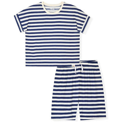 Sleep On It Boys 2-Piece Pajama Set - Short-Sleeve Jersey Tee and Waffle Thermal Shorts