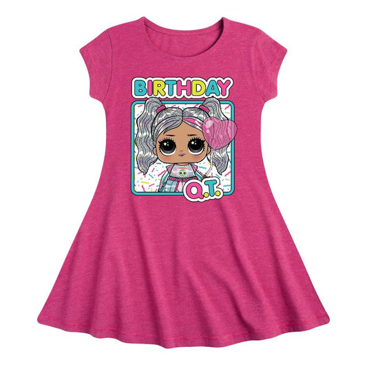 Girls' - LOL Surprise! - Birthday QT Fit & Flair Cap Sleeve Dress
