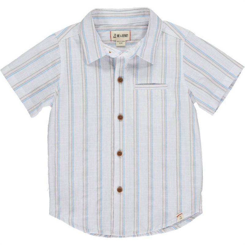 Gender Neutral Boy's Newport Button Down Shirt - ME & HENRY