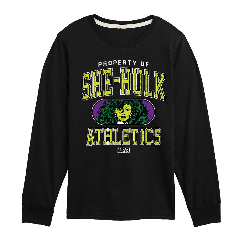 Boys' - Marvel - She-Hulk Athletics Long Sleeve Graphic T-Shirt