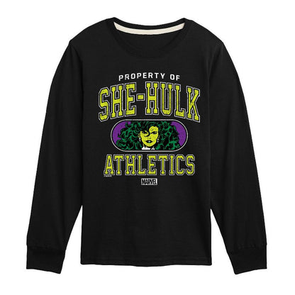 Boys' - Marvel - She-Hulk Athletics Long Sleeve Graphic T-Shirt