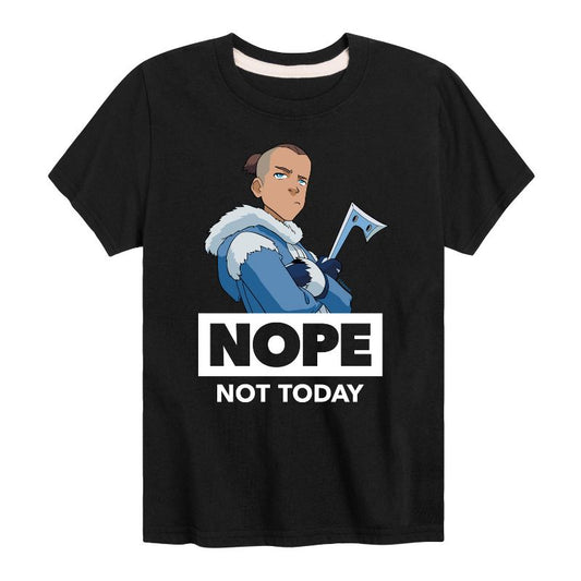 Boys' - Avatar: The Last Airbender - Sokka Nope Not Today Short Sleeve Graphic T-Shirt