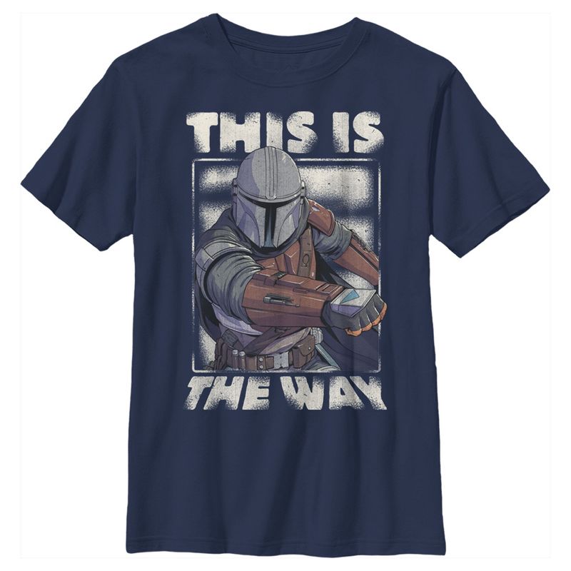 Boy's Star Wars The Mandalorian This Is The Way Mando T-Shirt