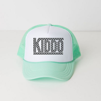 The Juniper Shop Kiddo Checkered Youth Foam Trucker Hat