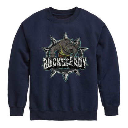 Boys' - Teenage Mutant Ninja Turtles Mutant Mayhem - Rocksteady Graphic Long Sleeve Fleece Sweatshirt