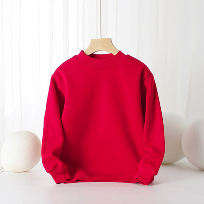 MyKids-USA Baby Solid Color Thickened Autumn Basic Hoodies
