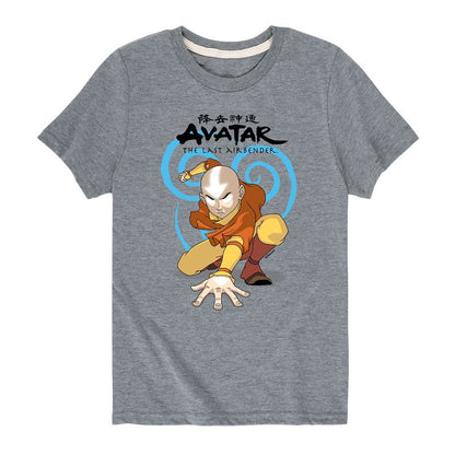 Boys' - Avatar: The Last Airbender - Aang Swirl Short Sleeve Graphic T-Shirt