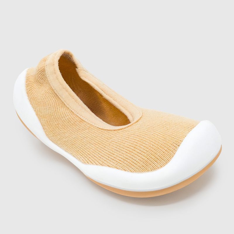 Komuello Toddler Boy Girl First Walk Sock Shoes Flat Style Solid Colors