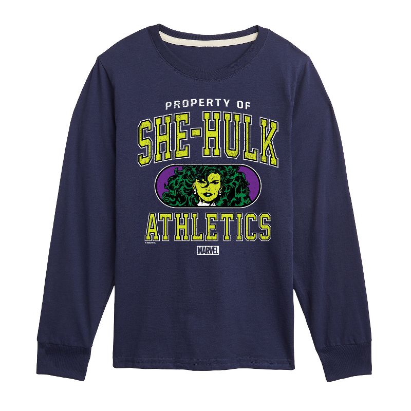 Boys' - Marvel - She-Hulk Athletics Long Sleeve Graphic T-Shirt