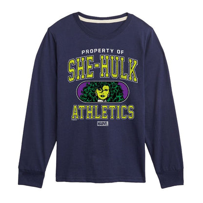 Boys' - Marvel - She-Hulk Athletics Long Sleeve Graphic T-Shirt