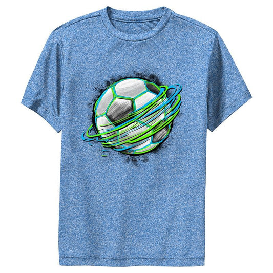 Boy's Lost Gods Soccer Ball Spin Performance Tee