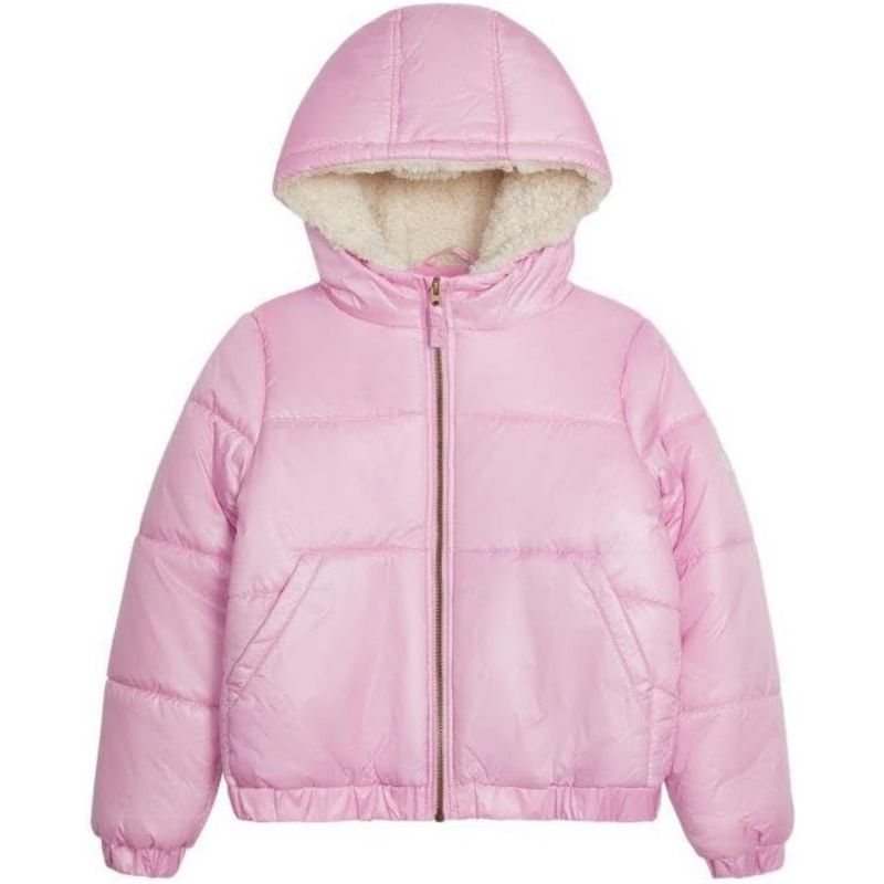 Jessica Simpson Big Girl's Iridescent Quilted Midweight Winter Puffer Coats
