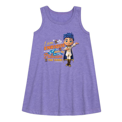 Girls' - Santiago of The Seas - Enrique Palacios Graphic Sleeveless Aline Dress