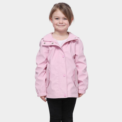 Rokka&Rolla Girls' Waterproof Rain Coats Rubberized Jackets