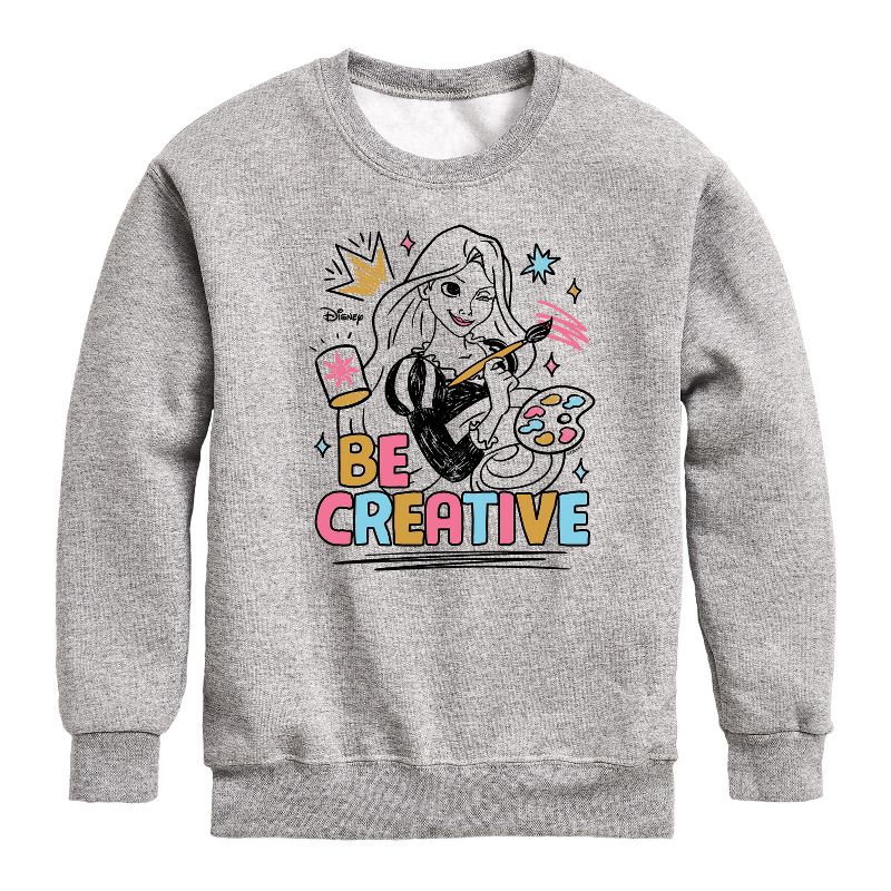 Boys' - Disney - Be Creative Graphic Long Sleeve Fleece Sweatshirt