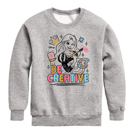 Boys' - Disney - Be Creative Graphic Long Sleeve Fleece Sweatshirt