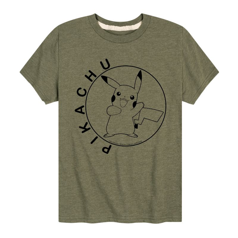 تي شيرت جرافيكي بأكمام قصيرة للأولاد - بوكيمون - هابي بيكاتشو