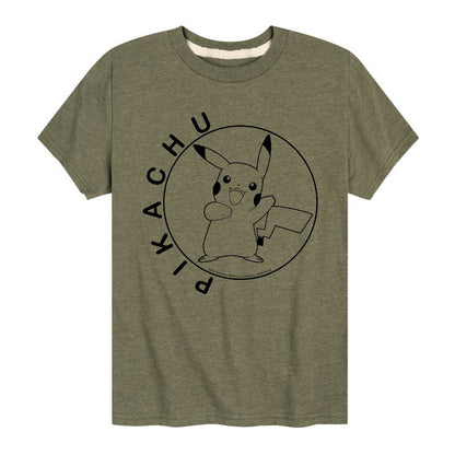 تي شيرت جرافيكي بأكمام قصيرة للأولاد - بوكيمون - هابي بيكاتشو