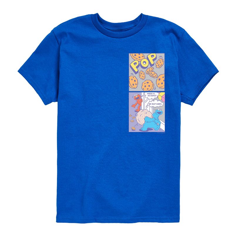 Boys' - Sesame Street - Comic Scene - Kids Lc Oversized Infant Short Sleeve Graphic T-Shirt Short Sleeve Graphic T-Shirt